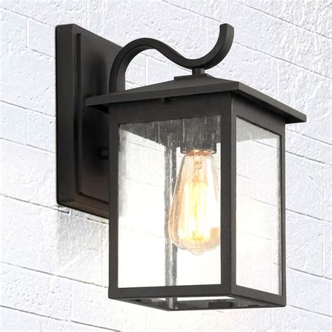 black outdoor lantern sconce|rectangular black lantern wall sconce.